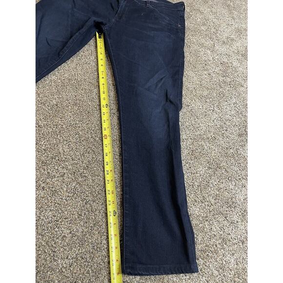 Adriano Goldschmied Jeans Mens 36x34 Blue Denim Modern Slim Tellis Distressed - Picture 8 of 9